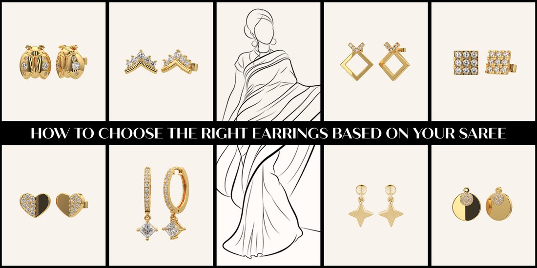 choose earrings for a saree