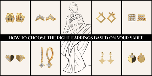 choose earrings for a saree
