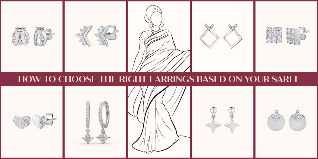 choose earrings for a saree