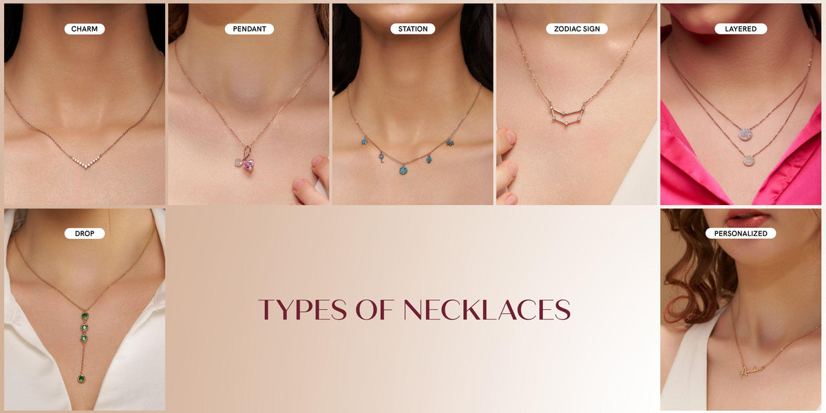 Types of Necklaces - Pendant, Charm, Station & More