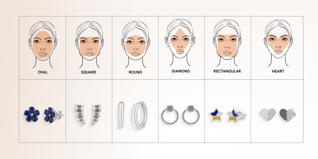 choosing earrings by face shape
