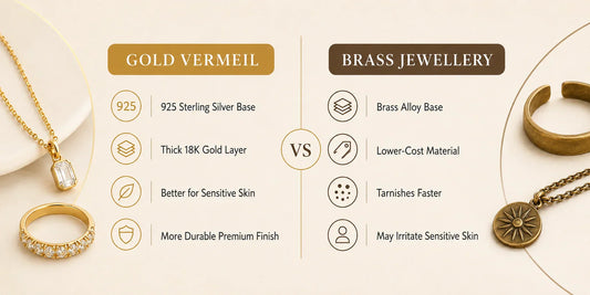 Gold Vermeil vs Brass