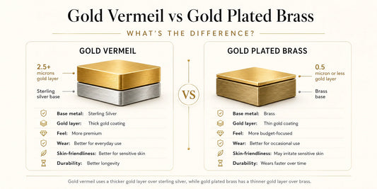 Gold Vermeil vs Gold Plated Brass