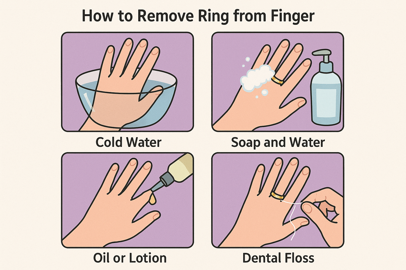 Ring Ridge Remove Easy Ways to Remove a Ring from a Swollen Finger