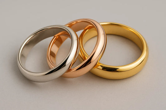 difference between yellow, white and rose gold