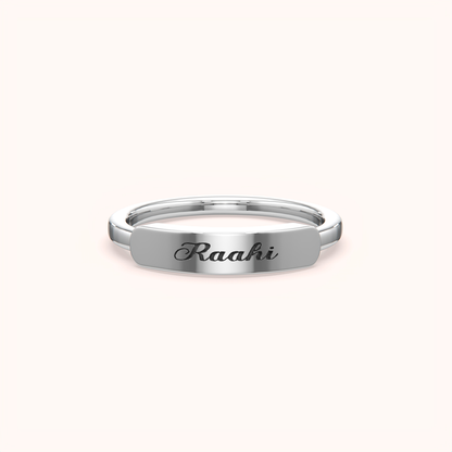 Custom Name Engraved Ring