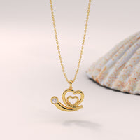 Whimsical Nested Heart Pendant