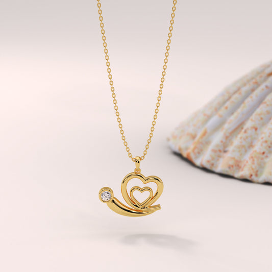 Whimsical Nested Heart Pendant