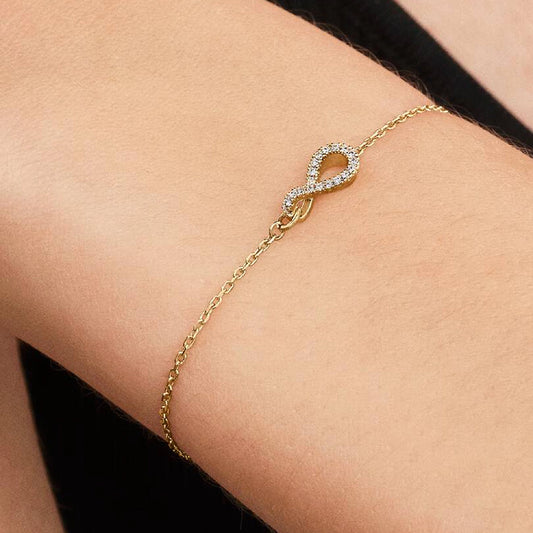 Interlocking Infinity Pavé Bracelet