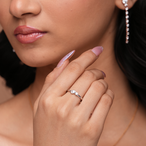 Double Diamond Accent Ring - KYMEE