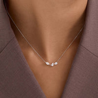Pear Trio Cluster Necklace