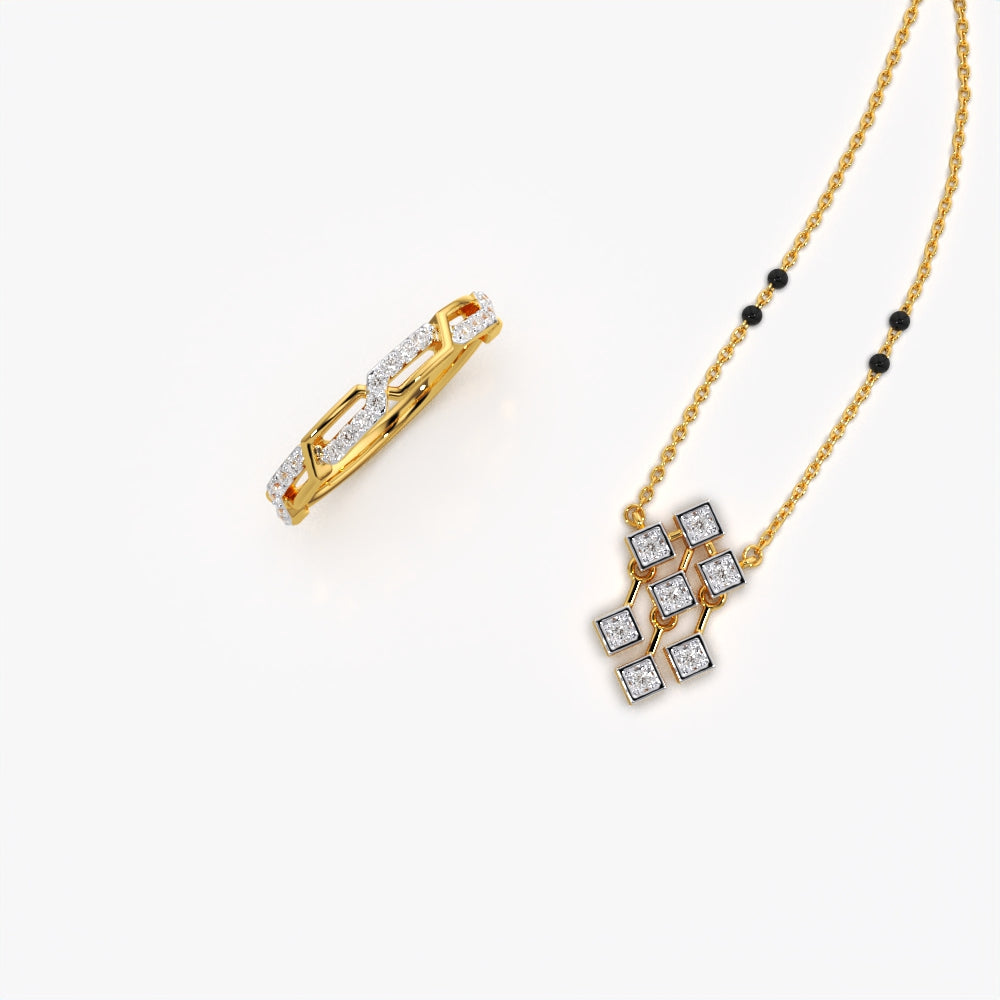 Geometric Mangalsutra Set