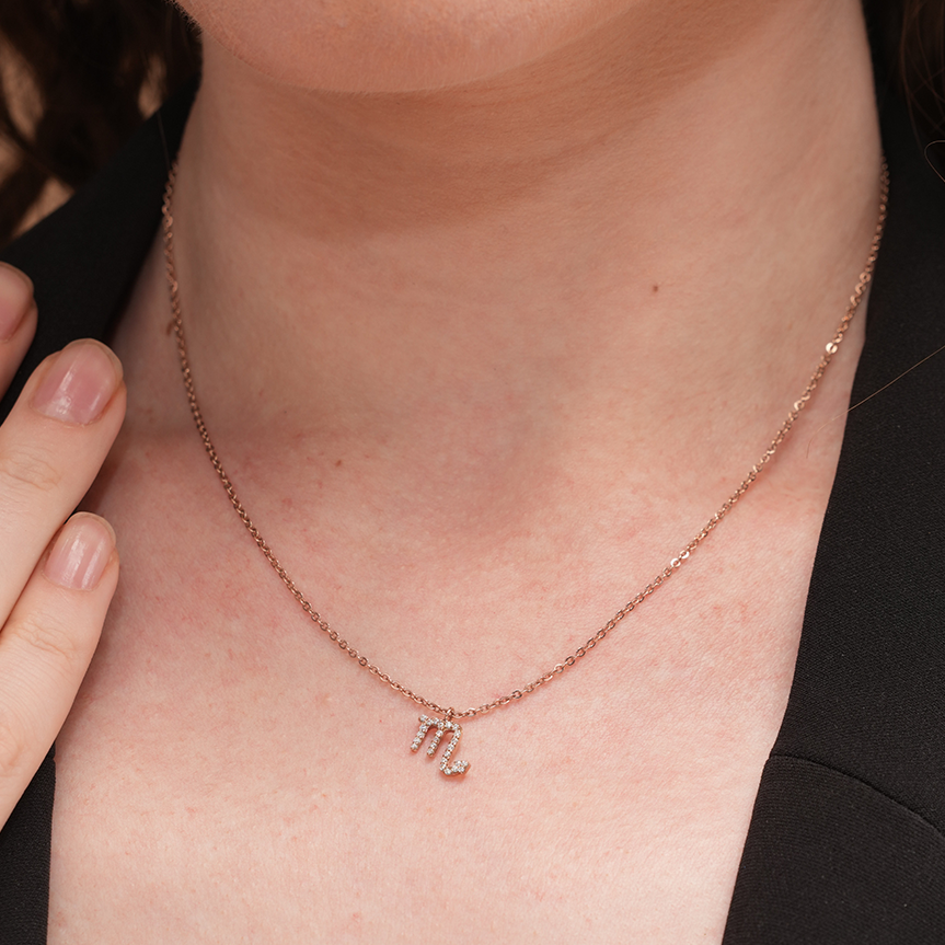 Dazzling Scorpio Zodiac Necklace