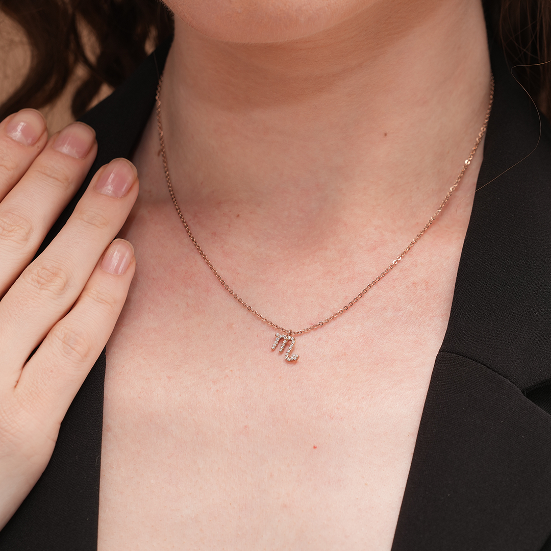 Dazzling Scorpio Zodiac Necklace