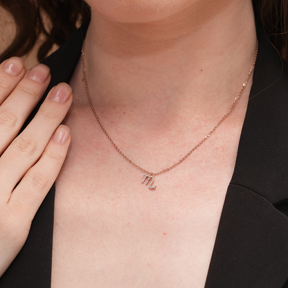 Dazzling Scorpio Zodiac Necklace
