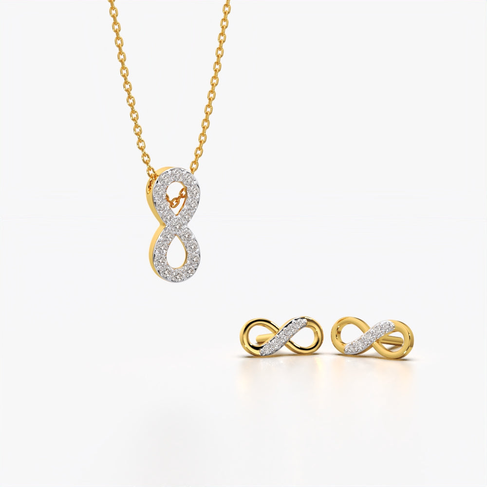 Pave Infinity Set