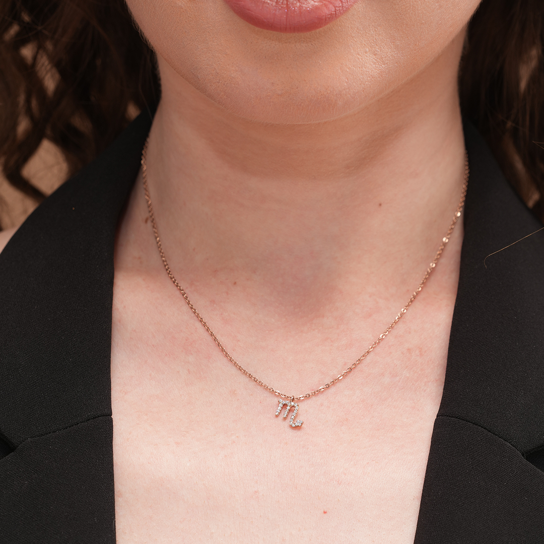 Dazzling Scorpio Zodiac Necklace