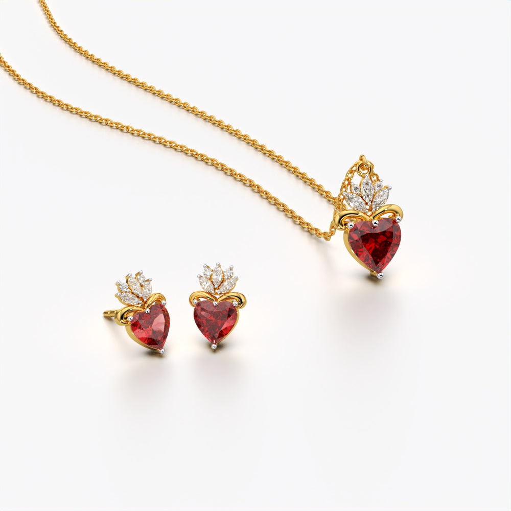Royal Crimson Heart Set