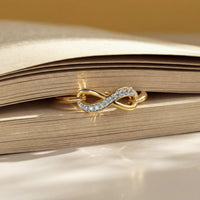 Diamond Encrusted Infinity Ring