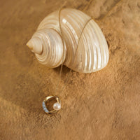 Pearl and Pave Cushion Frame Pendant Necklace