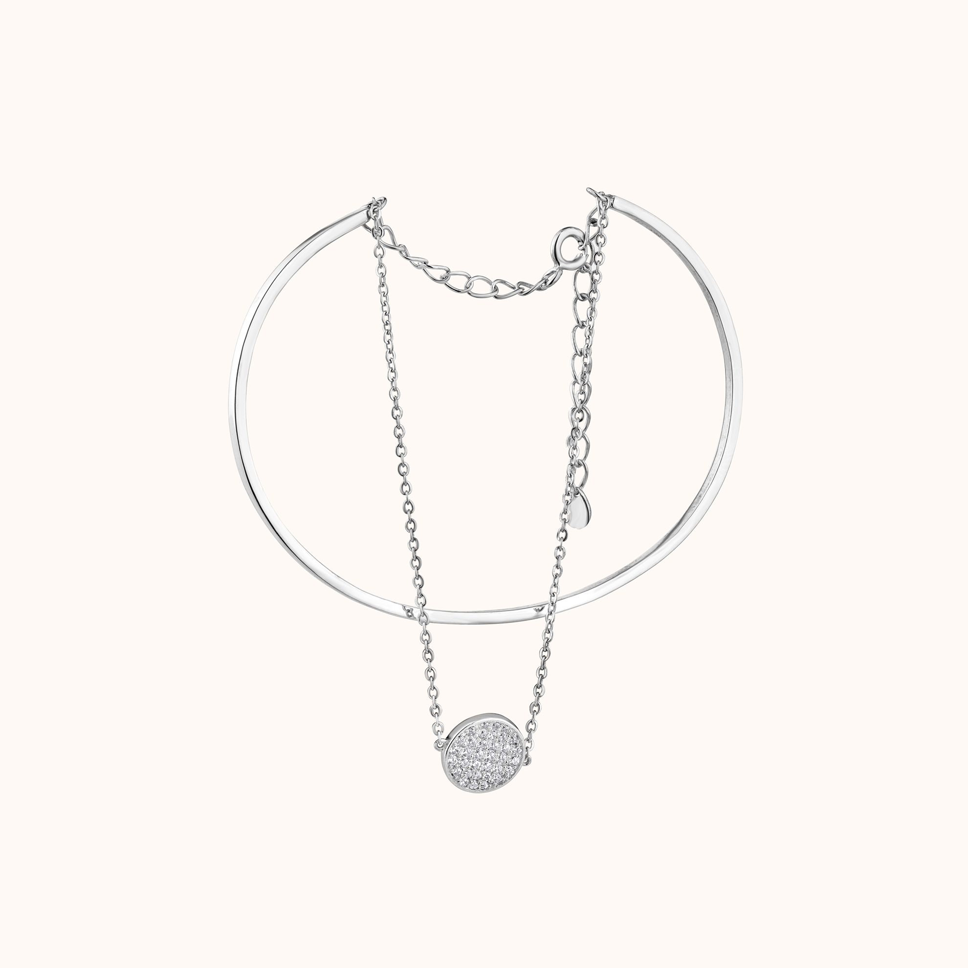 Charm Link Modern Bangle Bracelet