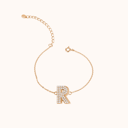 The Round Diamond 'R' Bracelet