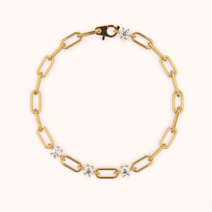 Daisy Link Gold Vermeil Bracelet