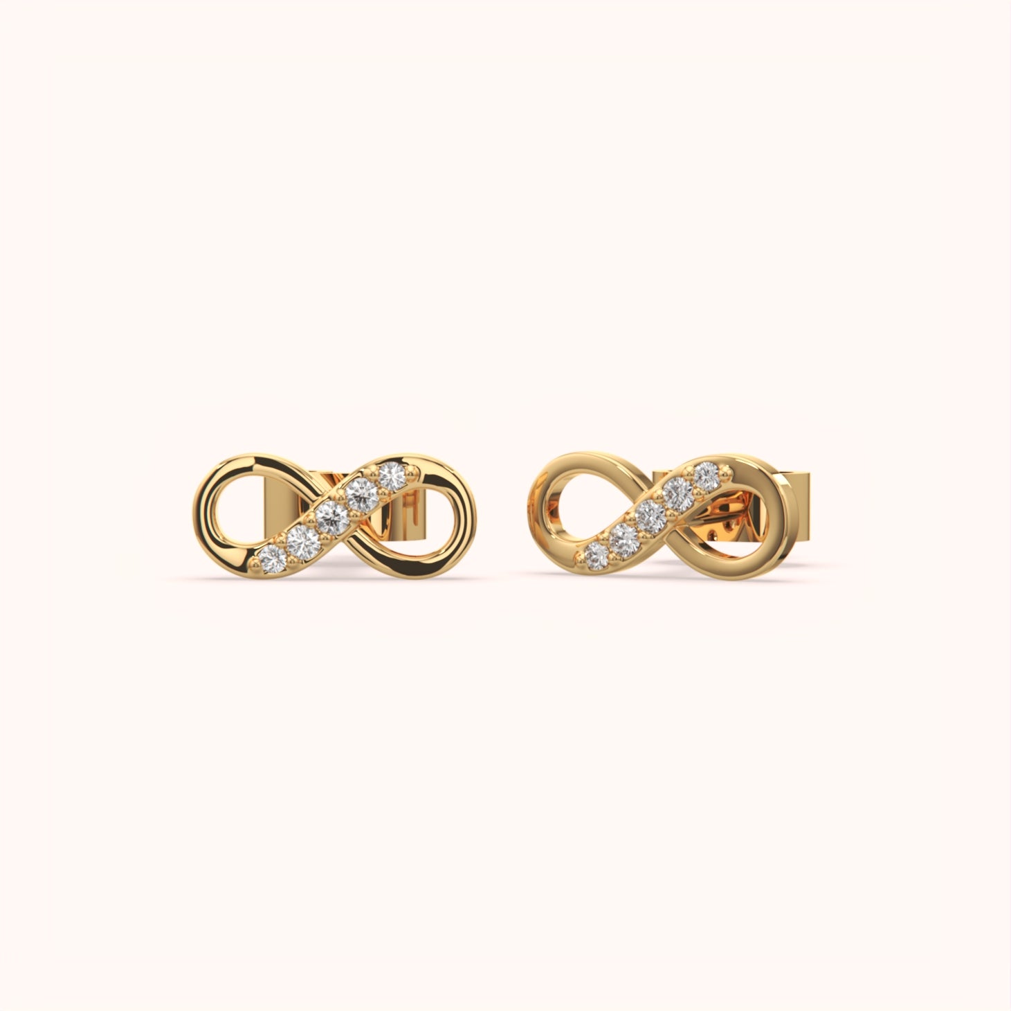 Infinity Loop Diamond Earrings