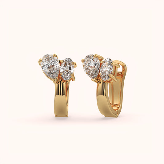 Graceful Bloom Clip-On Earrings