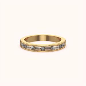 Sleek Baguette Diamond Band - KYMEE