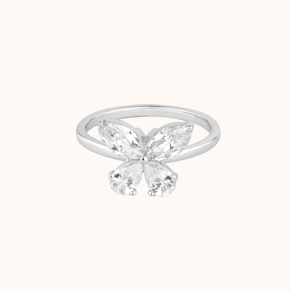 Butterfly-Inspired Diamond Ring