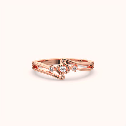 Minimalist Three Stone Ring