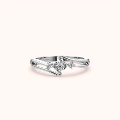 Minimalist Three Stone Ring