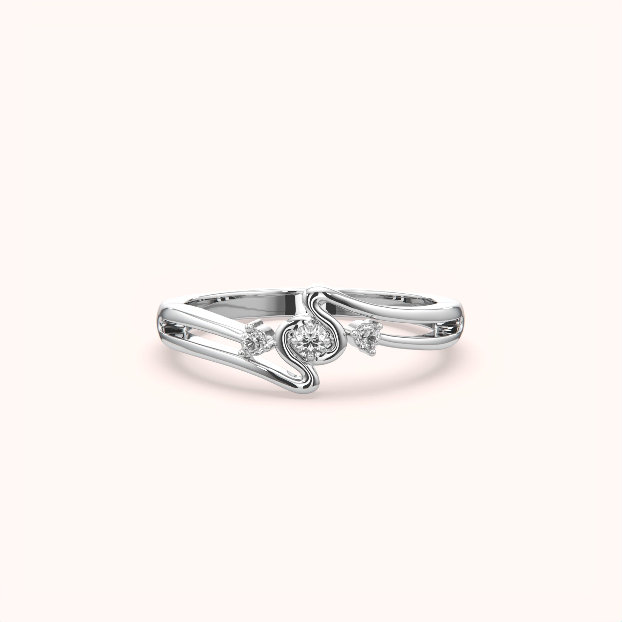 Minimalist Three Stone Ring