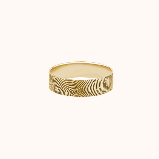 Personalized Fingerprint Ring