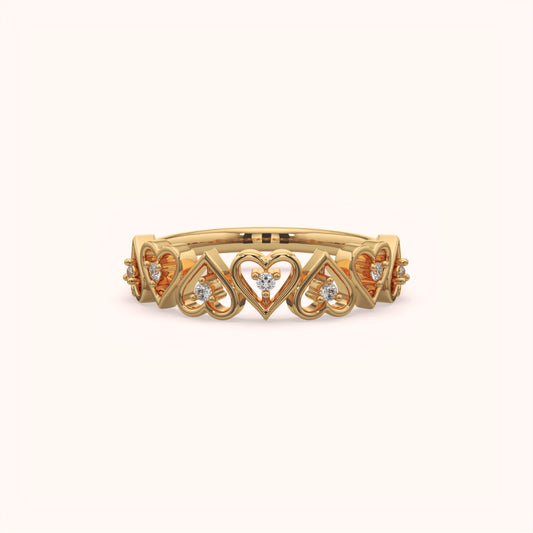 Heart Style Wedding Ring