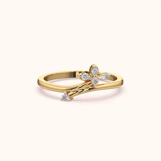 Fancy Minimalist Diamond Ring