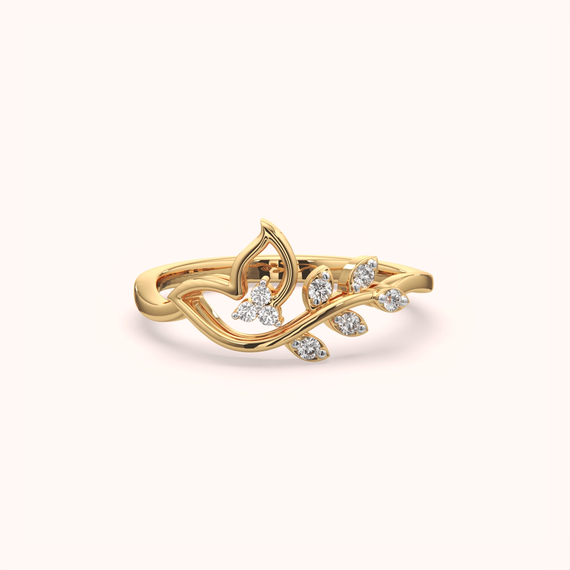 Fashionable Leaf Style Ring