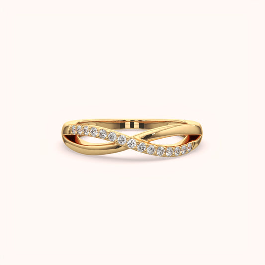 Infinity Twist Diamond Ring