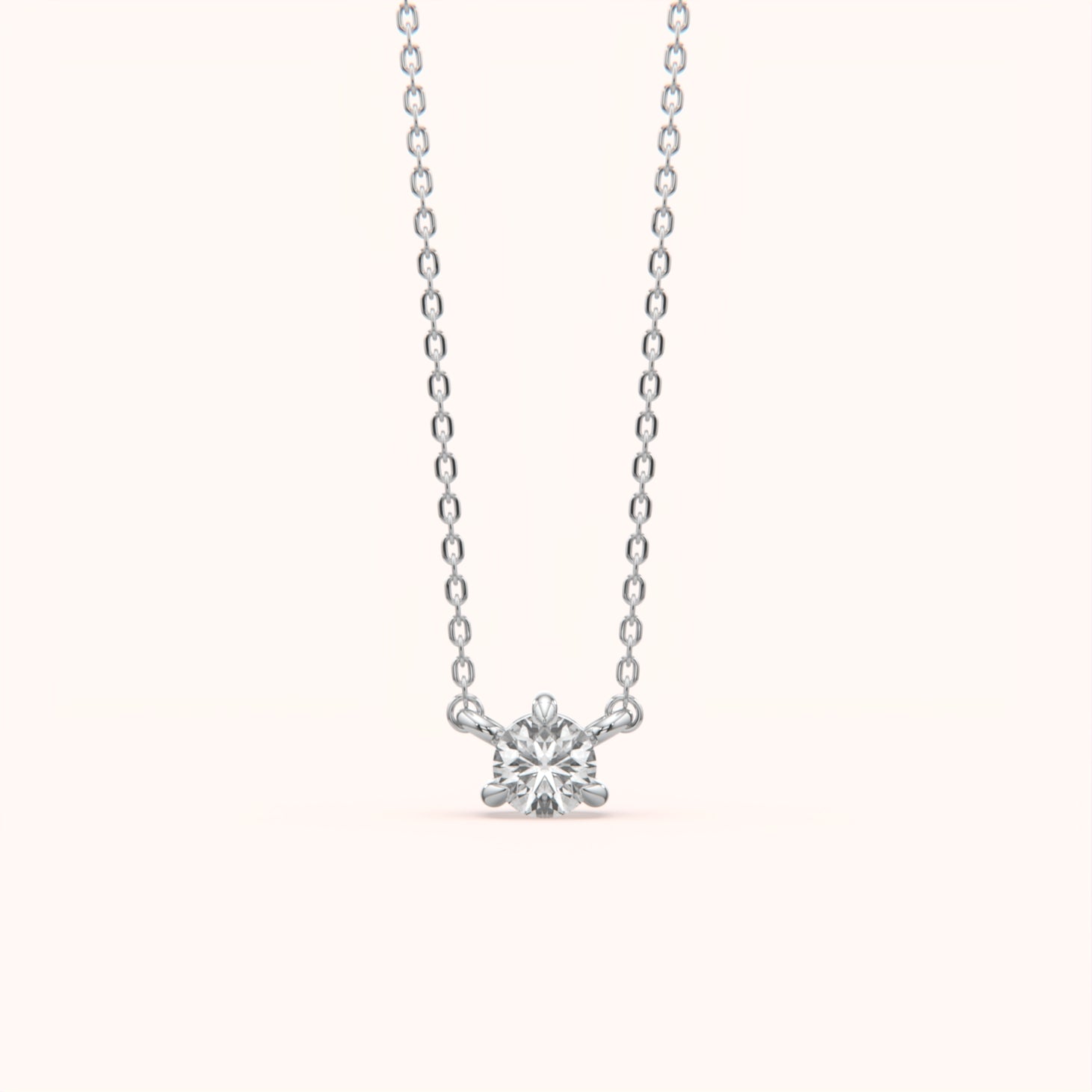 Diamond Solitaire Pendant