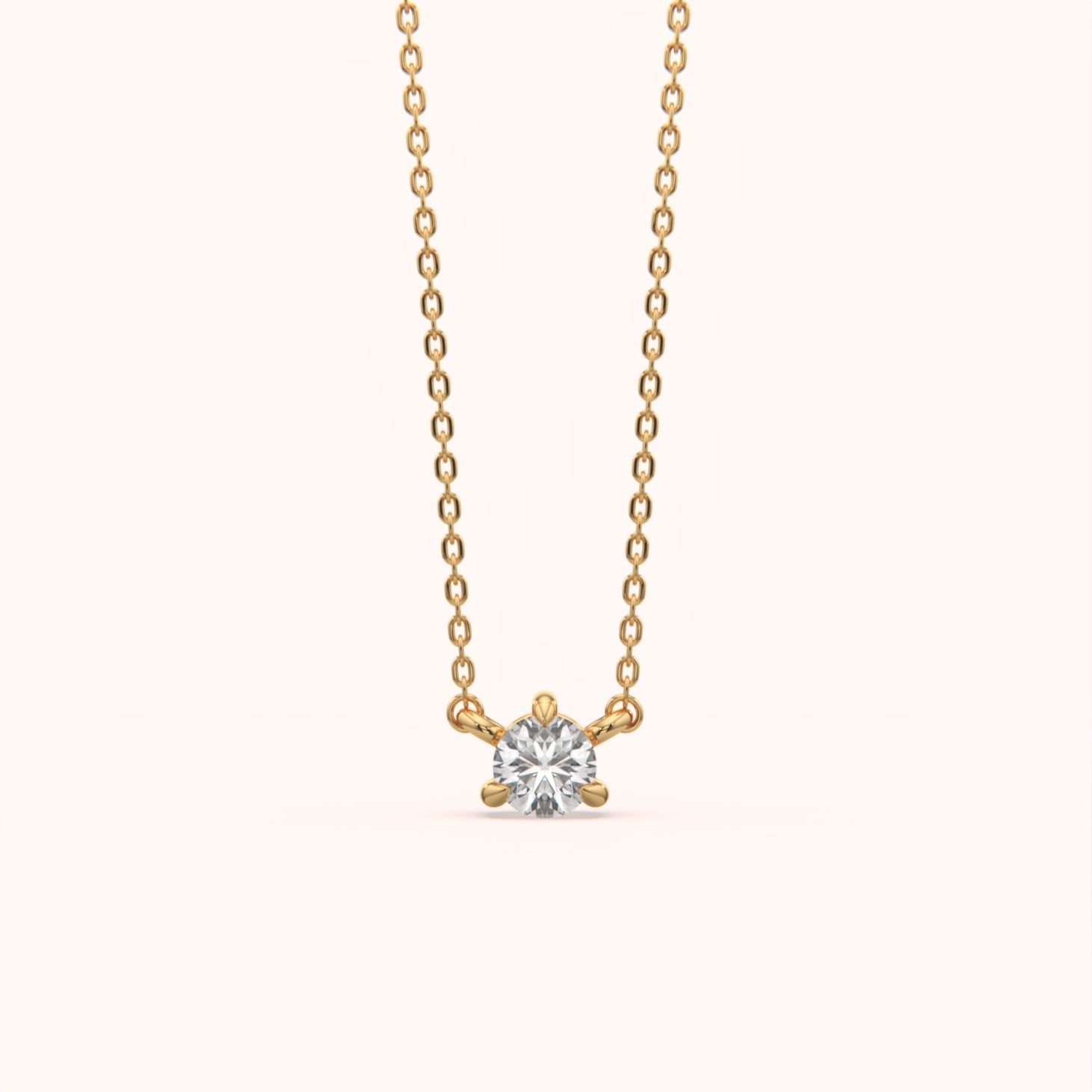 Diamond Solitaire Pendant