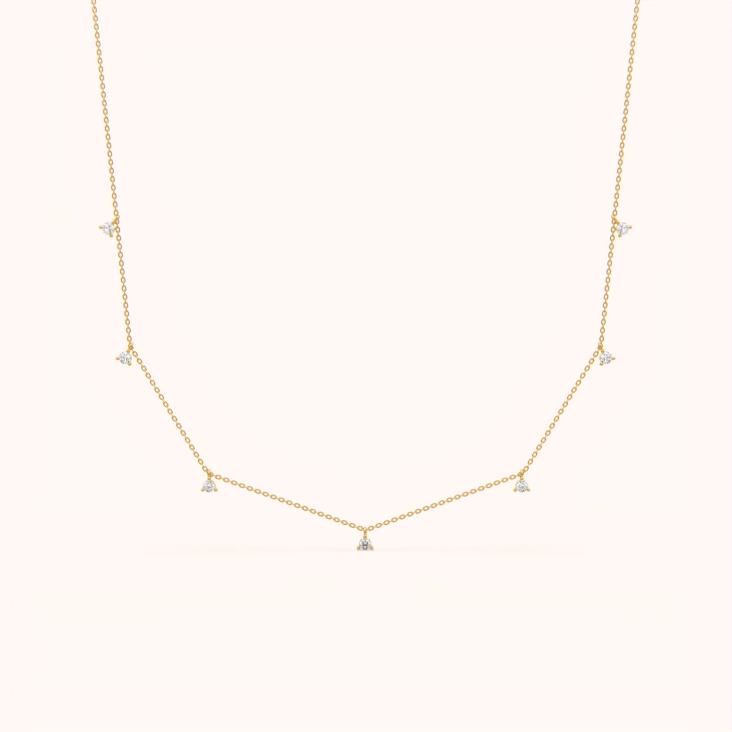 Dainty Crystal Drop Necklace