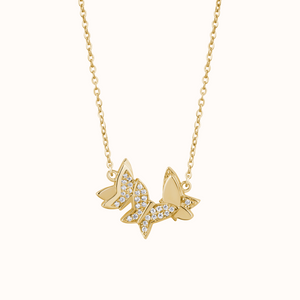 Sparkling Butterfly Necklace - KYMEE