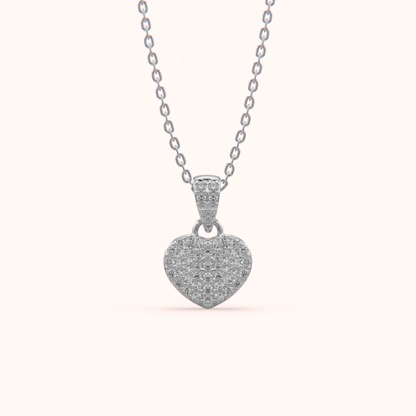 Twinkle Heart Charm Silver Pendant
