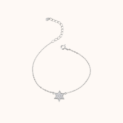 Star-Shaped Diamond Set Bracelet