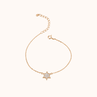 Star-Shaped Diamond Set Bracelet