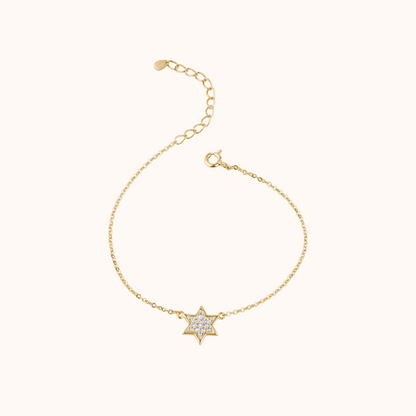 Star-Shaped Diamond Set Bracelet