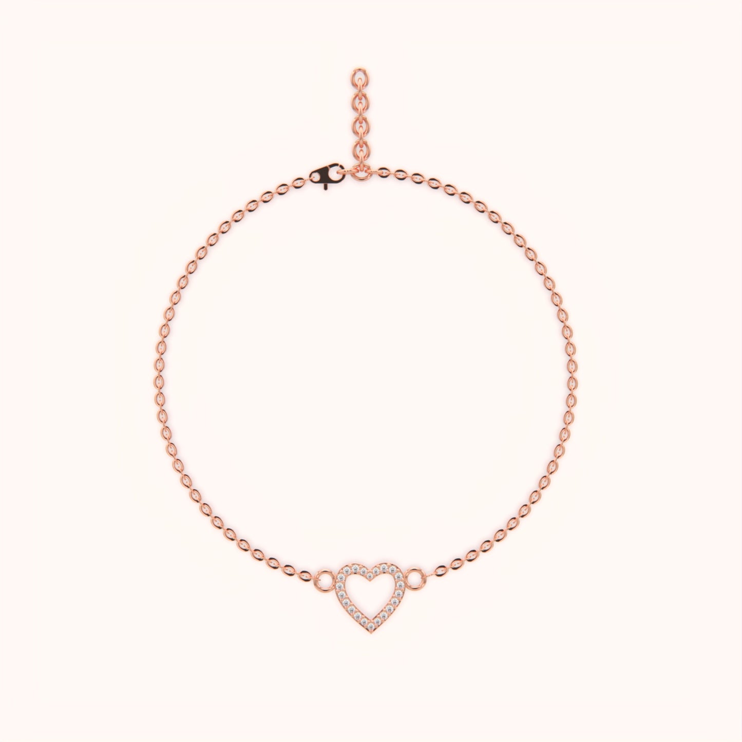 Sophisticated Heart Bracelet