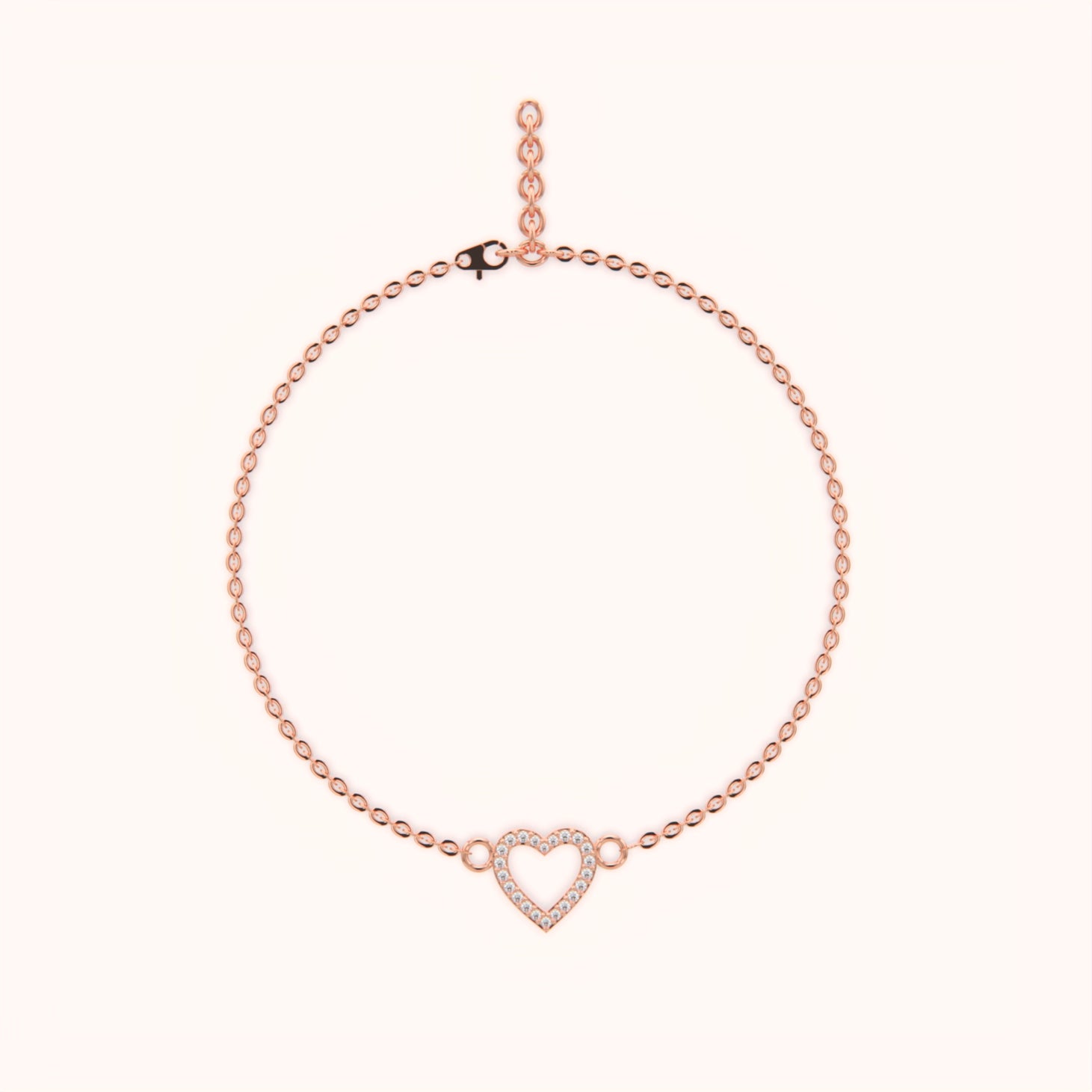 Sophisticated Heart Bracelet