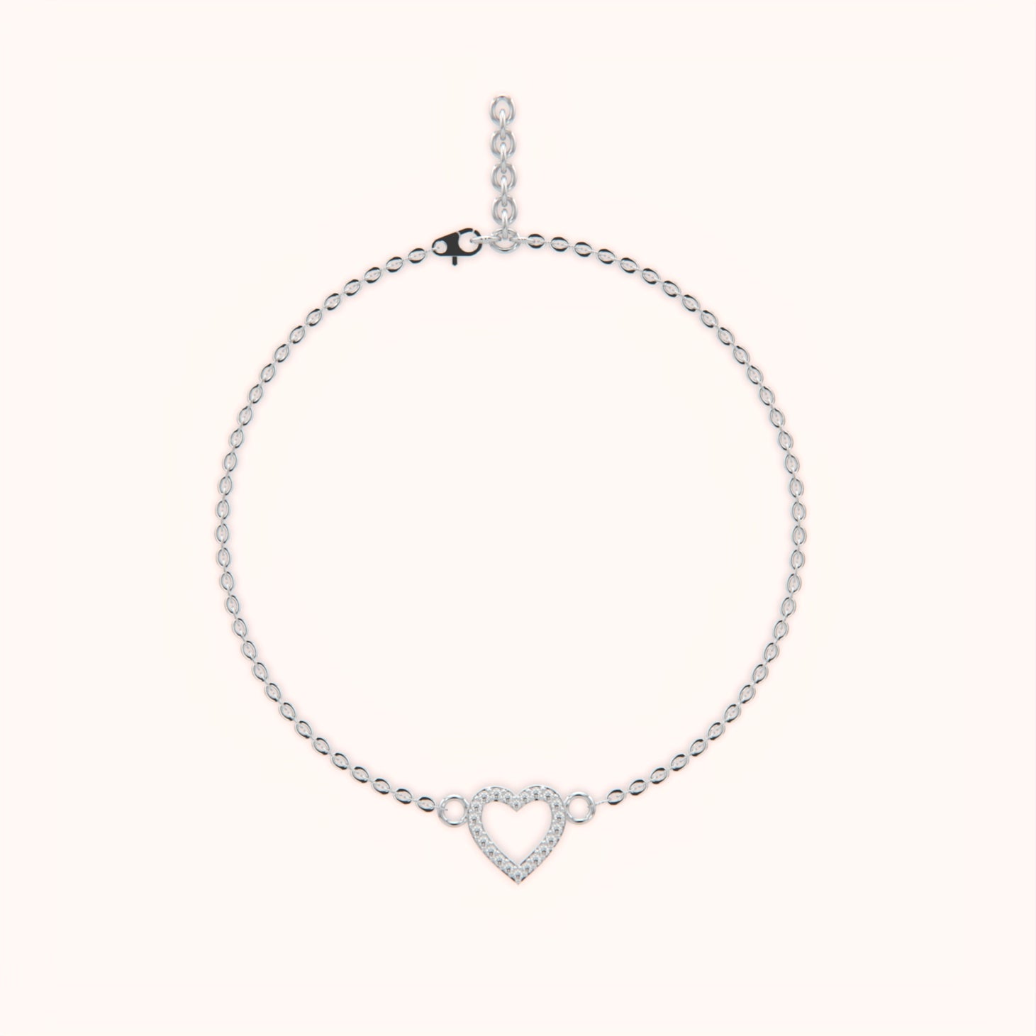 Sophisticated Heart Bracelet